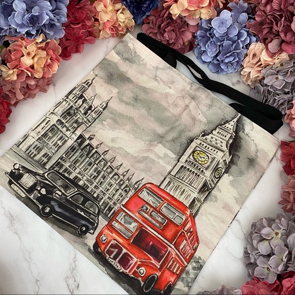 Eco-Friendly London’s Big Ben Folding Tote Bag - Picture 4 of 16